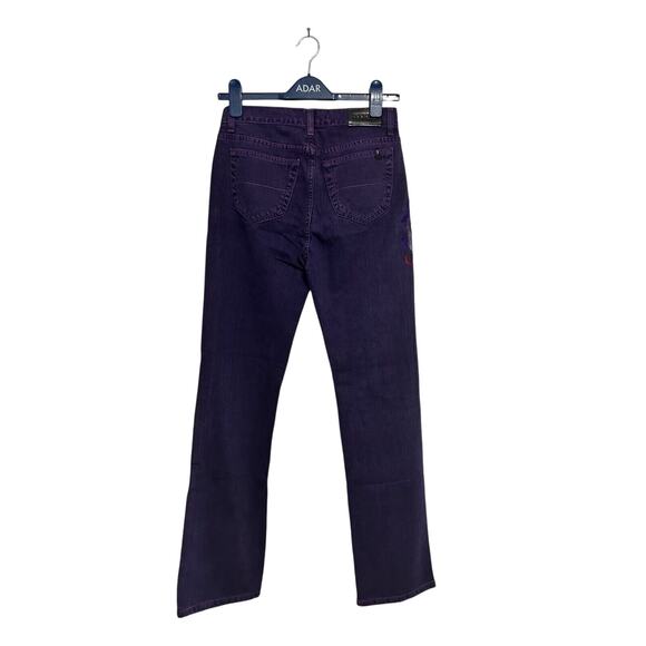 Ferre Purple Embroidered Y2k FILIENES Jeans Size 26x30 Vintage New - Picture 5 of 11